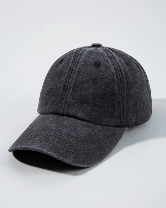 Gorra básica washed negra