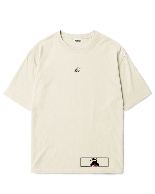 Camiseta Oversized Crema Naruto