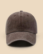 Gorra básica washed brown
