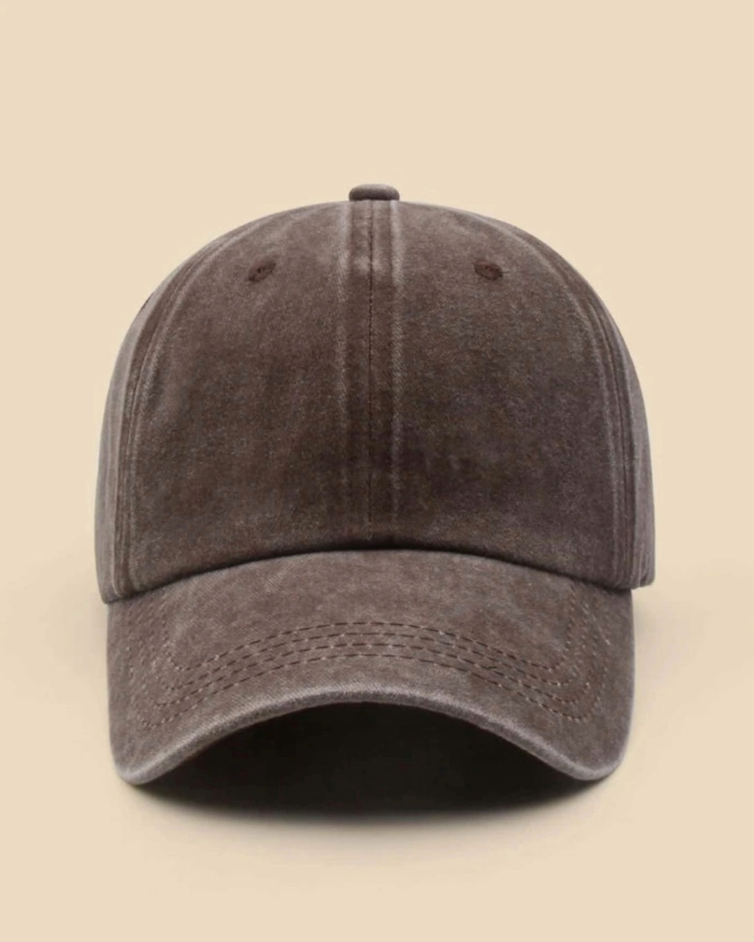 Gorra básica washed brown
