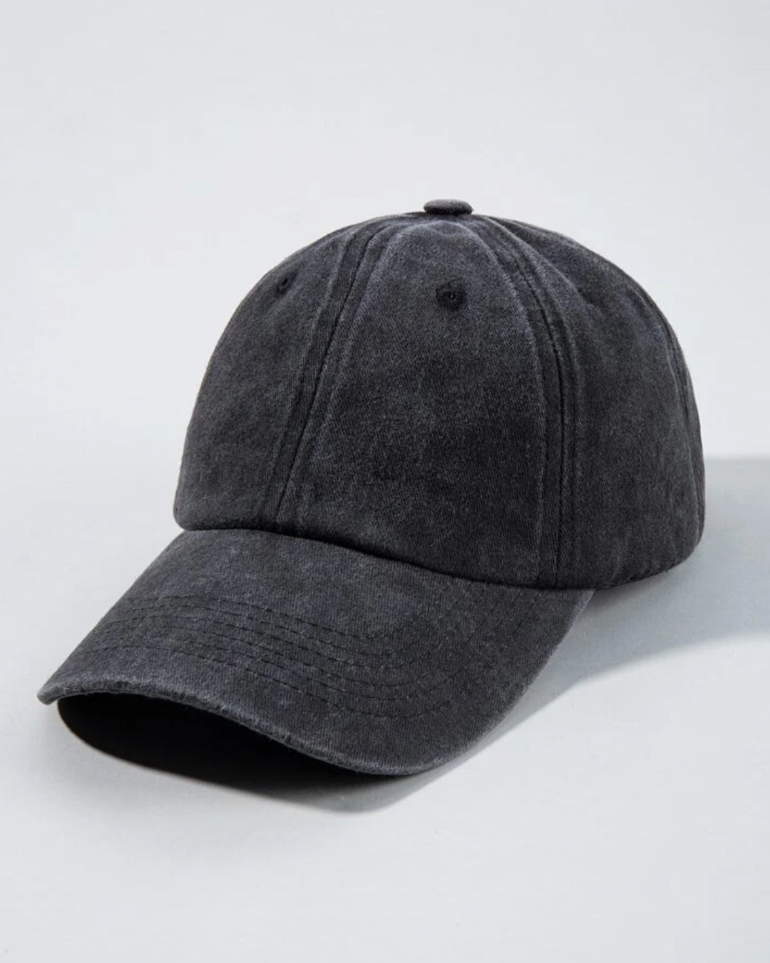 Gorra básica washed negra