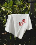 Camiseta Oversized Red Flowers