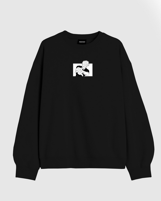 Baggy Sweater Negro Satoru Gojo