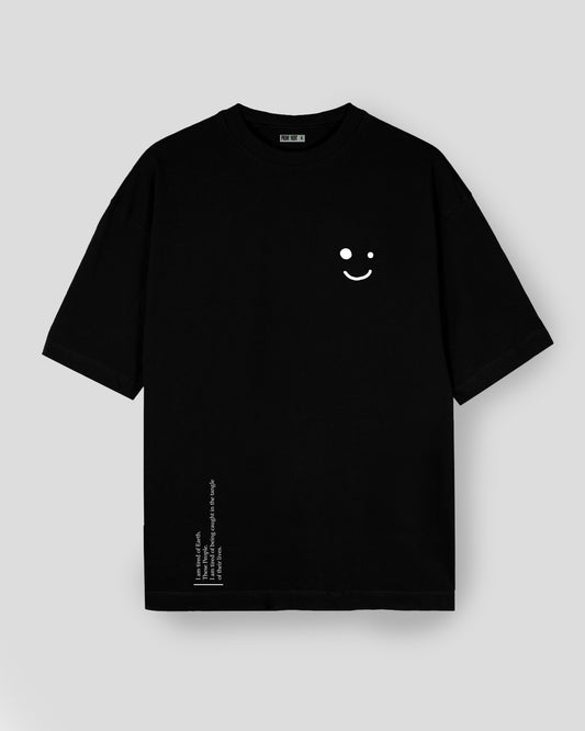 Camiseta Oversized Cara Sonriente