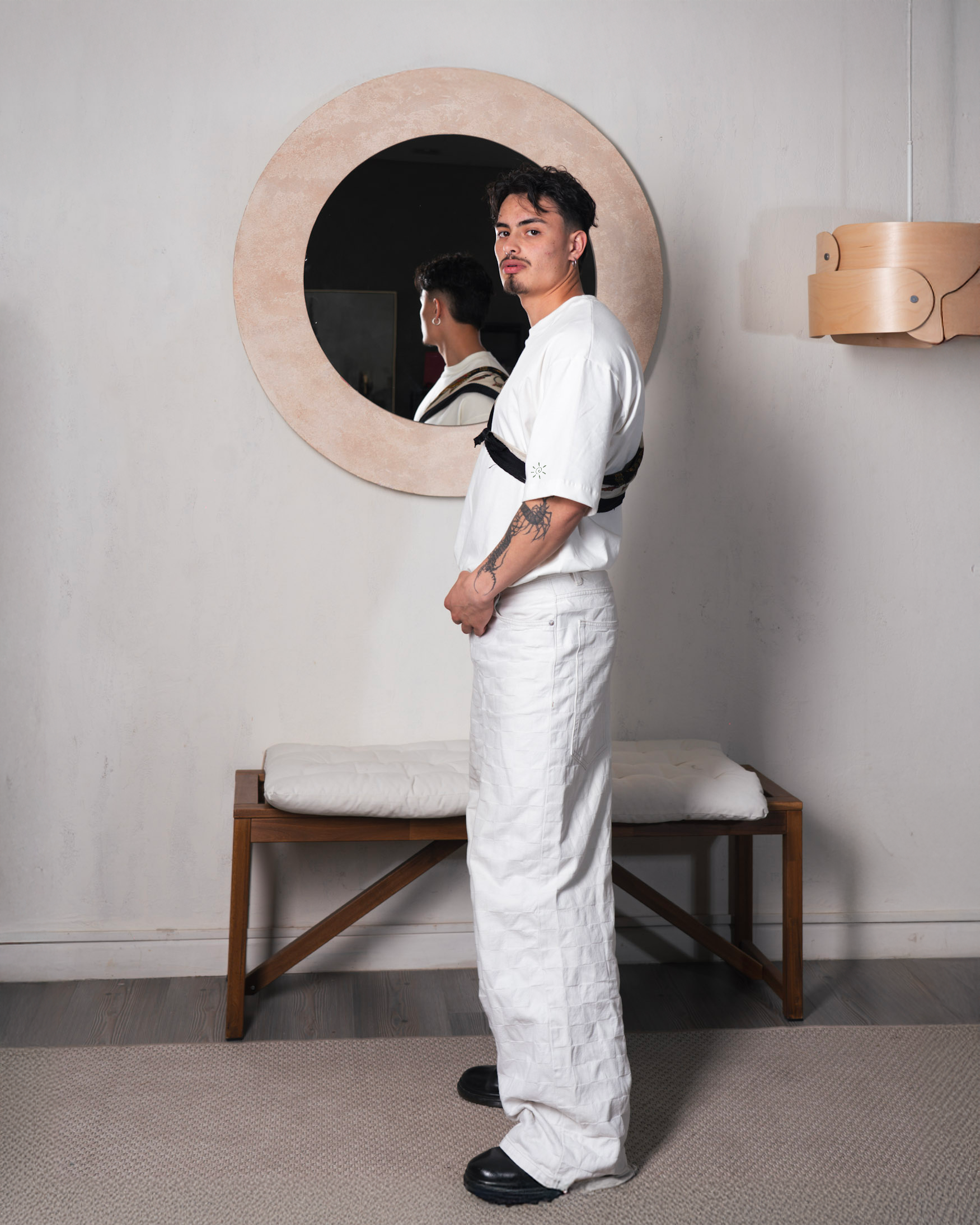 Camiseta Oversized Blanca/marfil Heliotropic