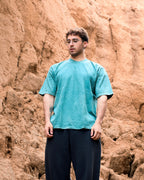Camiseta Oversized Green Acid Washed