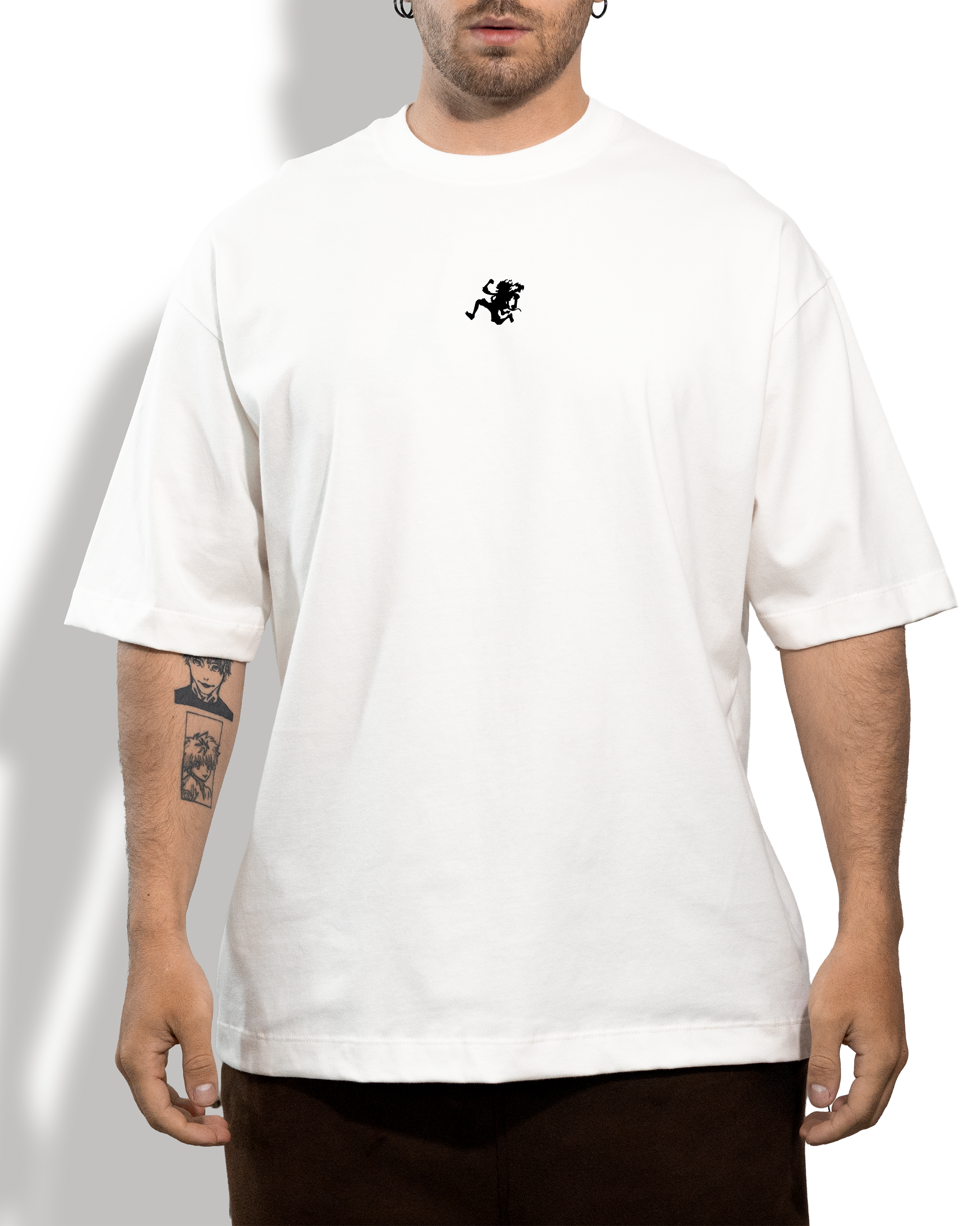 Camiseta Oversized Blanca/marfil One Piece Nika