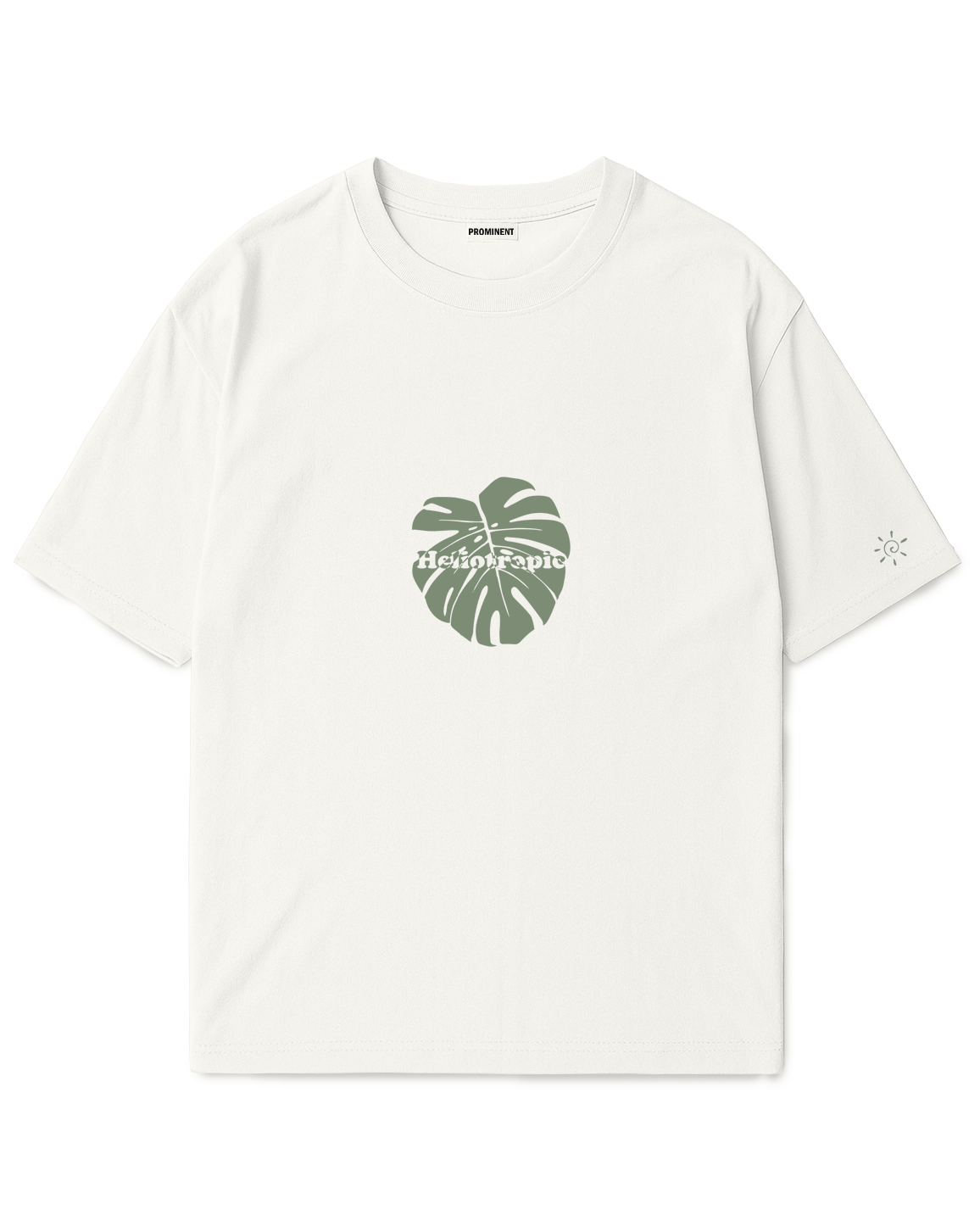 Camiseta Oversized Blanca/marfil Heliotropic