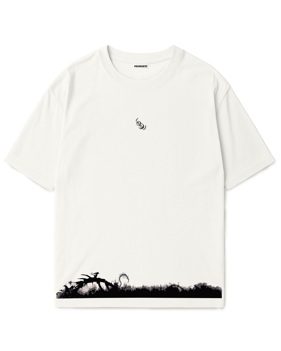 Camiseta Oversized Blanca/marfil Fire Force