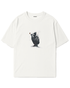 Camiseta Oversized Blanca/Marfil Melancholy