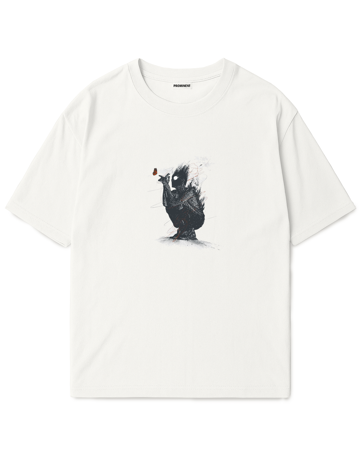 Camiseta Oversized Blanca/Marfil Melancholy