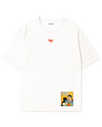 Camiseta Oversized Blanca/marfil Superman