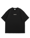 Camiseta Oversized Negra Flores