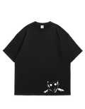 Camiseta Oversized Negra Hunter X Hunter Gon