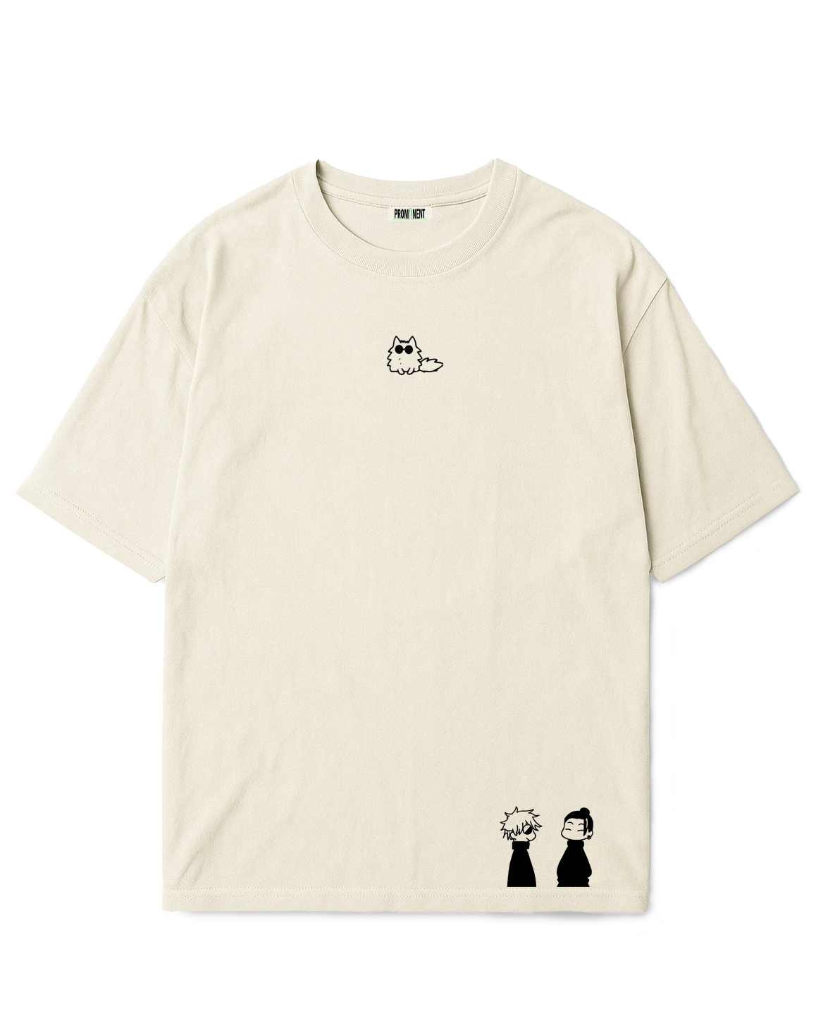 Camiseta Oversized Crema Jujutsu Kaisen
