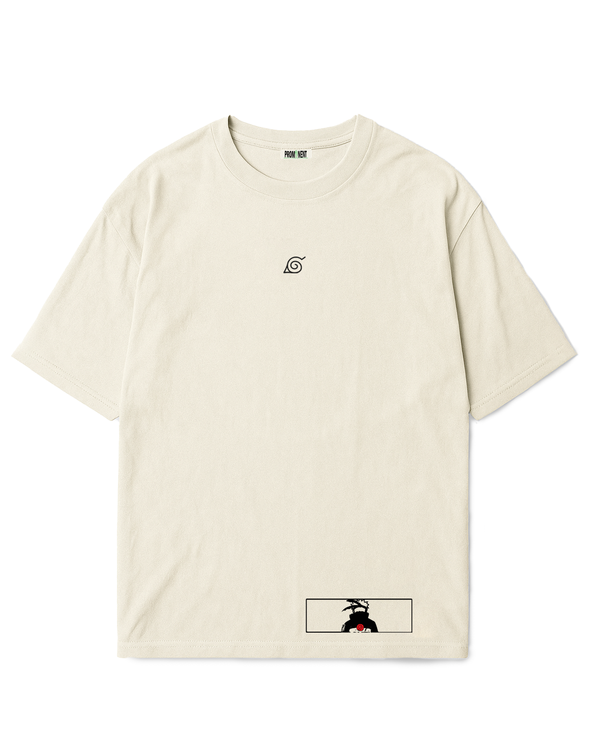 Camiseta Oversized Crema Naruto
