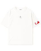 Camiseta Oversized Blanca/marfil Kimetsu No Yaiba Tanjiro