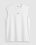 Camiseta Basica Oversized Sleeveless Blanca