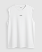 Camiseta Basica Oversized Sleeveless Blanca