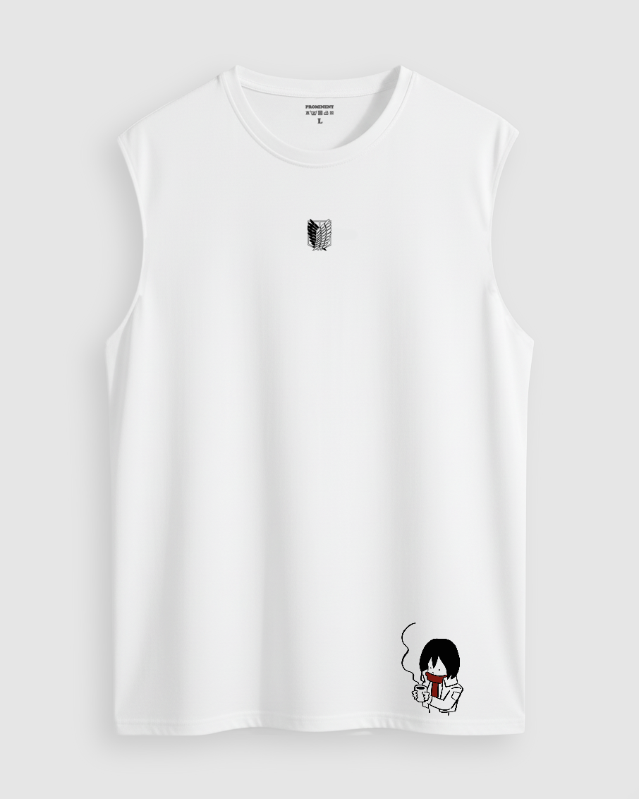 Tanktop Oversized Blanco Crema Shingeky No Kyogin