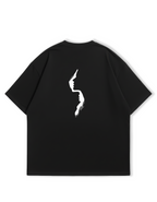 Camiseta Oversized Negra Collapse