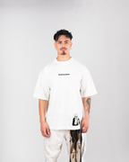 Camiseta Oversized Blanca/marfil Pain