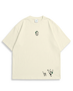 Camiseta Oversized Blanca/marfil Hora de Aventura