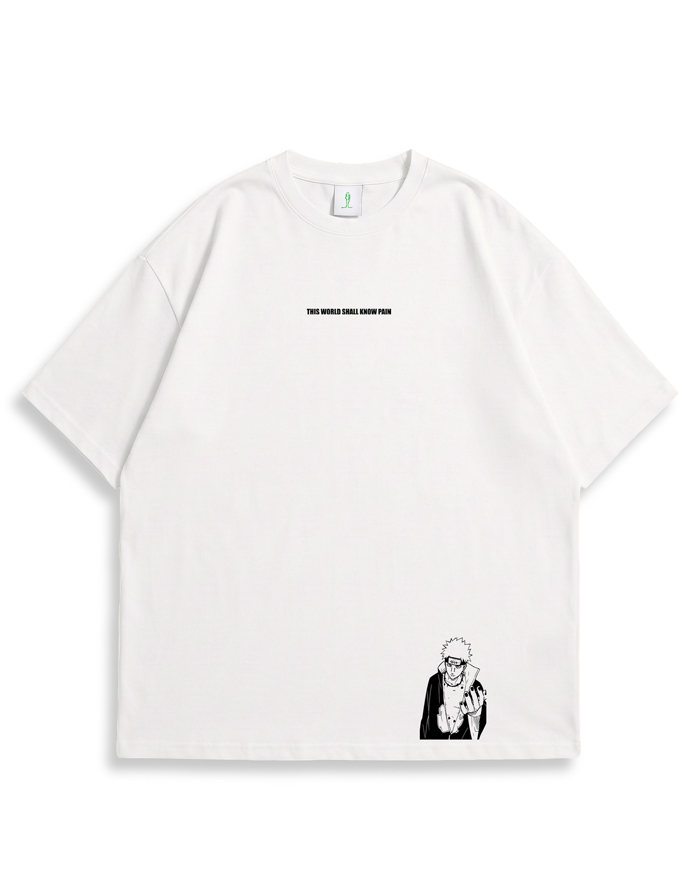 Camiseta Oversized Blanca/marfil Pain