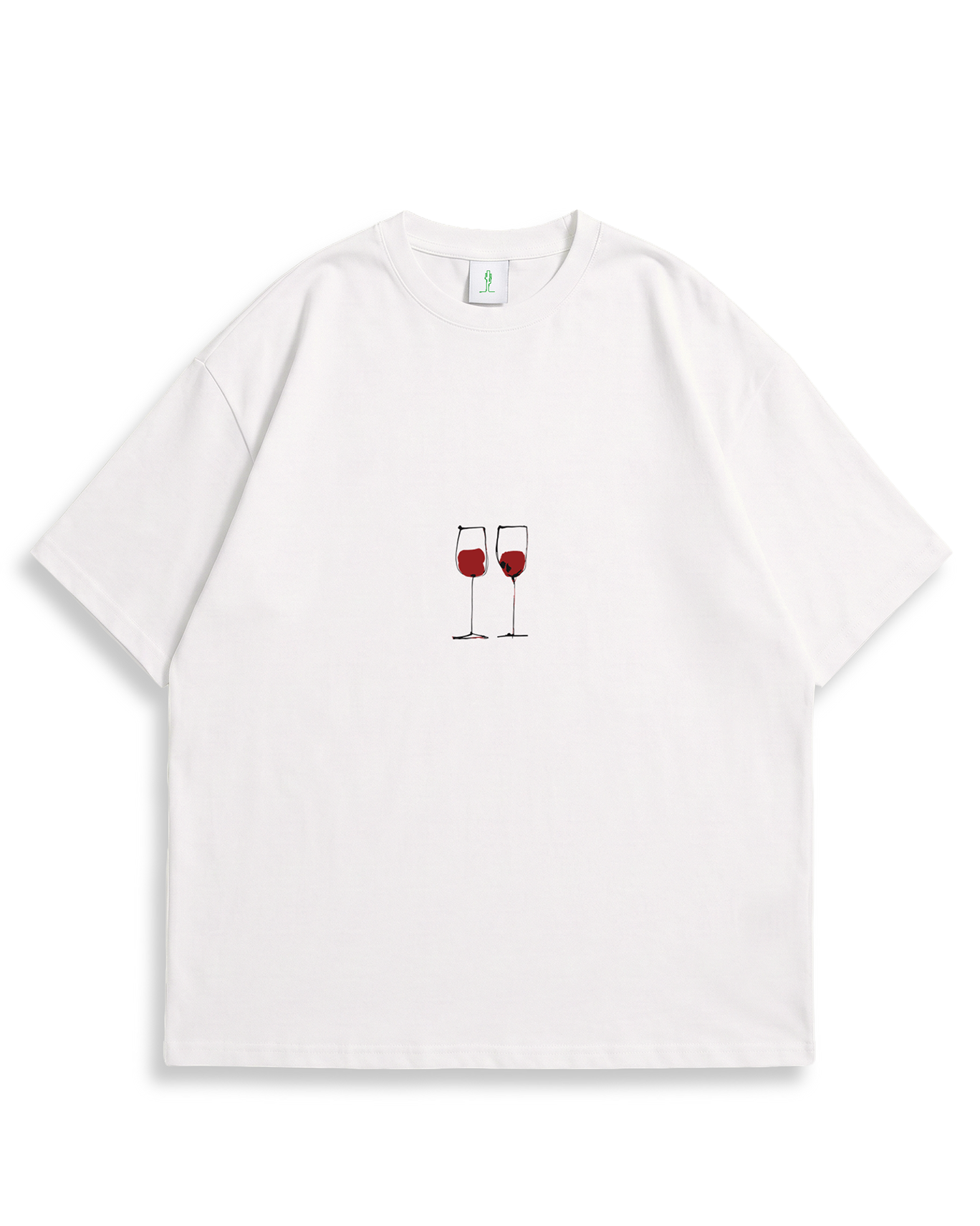 Camiseta Oversized Blanca/marfil Wine