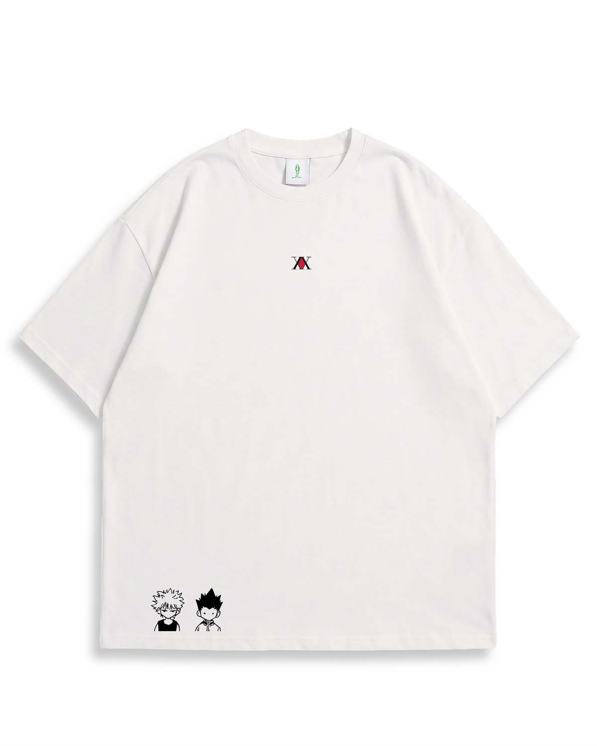Camiseta Oversized Blanca/marfil HunterXHunter