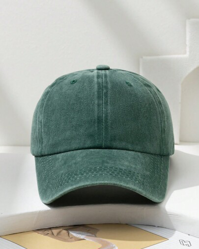 Gorra básica washed verde