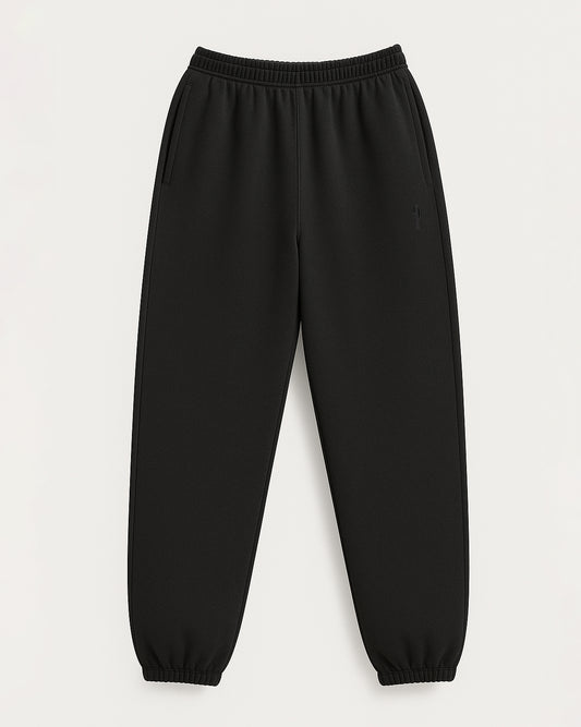 Pantalón De Sudadera Relaxed Fit Negro