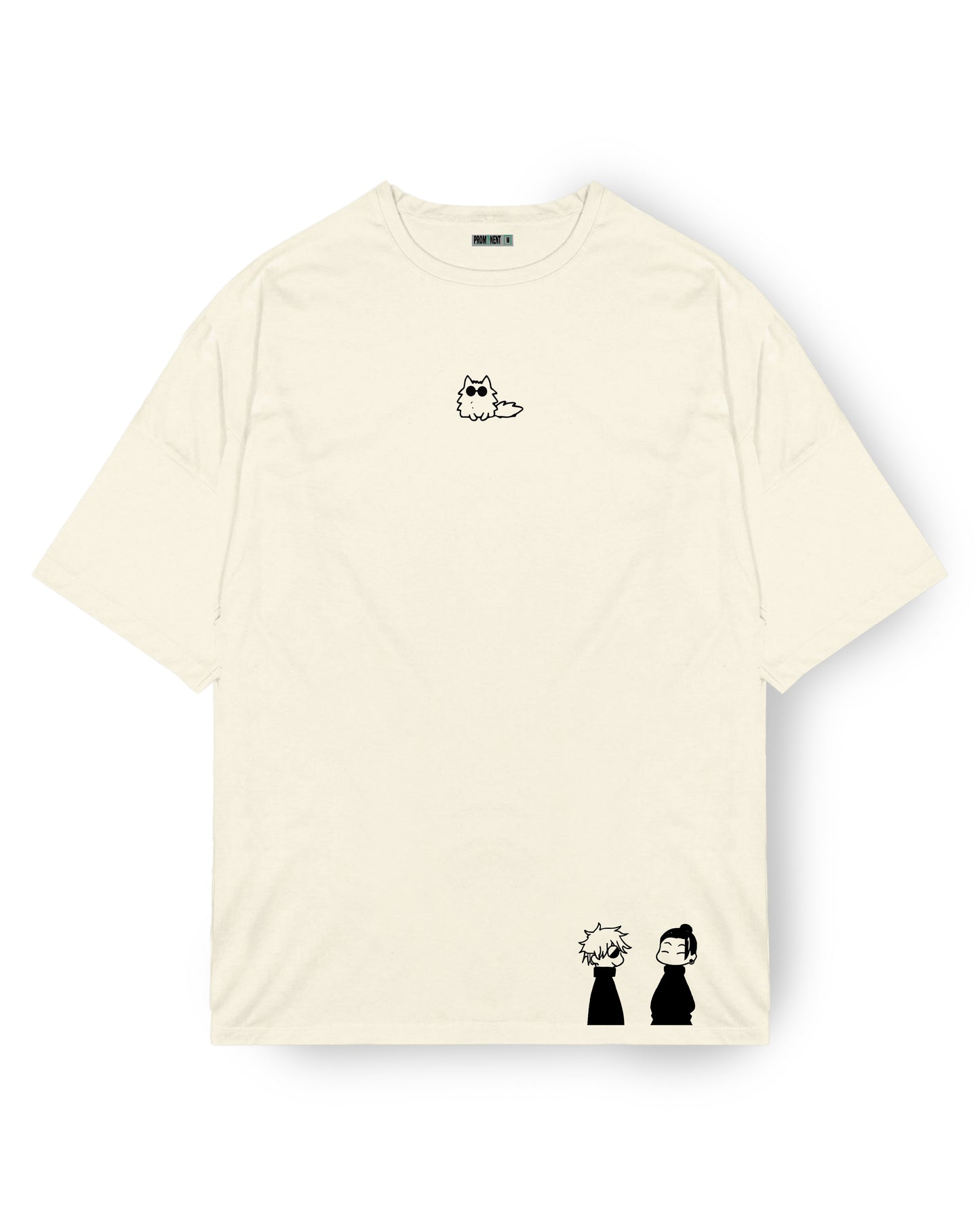 Camiseta Oversized Crema Jujutsu Kaisen