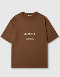Camiseta Oversized Marron Artist