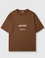 Camiseta Oversized Marron Artist