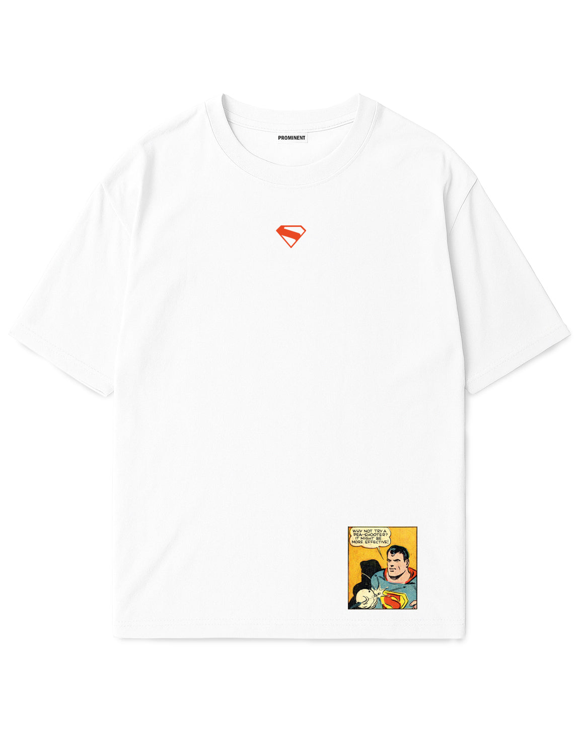 Camiseta Oversized Blanca Superman