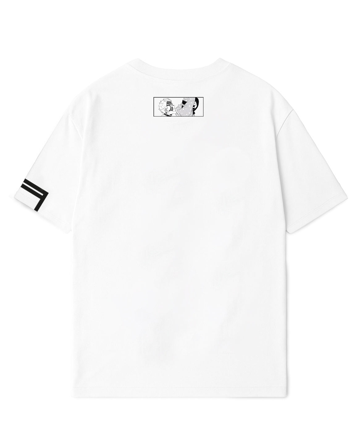 Camiseta Oversized Blanca Kimetsu No Yaiba Akaza