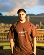 Camiseta Oversized Marron Artist