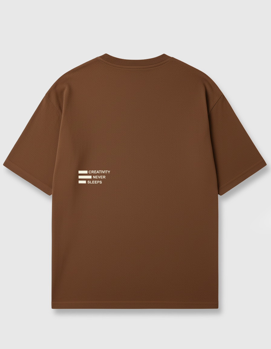 Camiseta Oversized Marron Artist