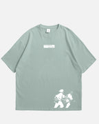 Camiseta Oversized Verde Obito&Rin