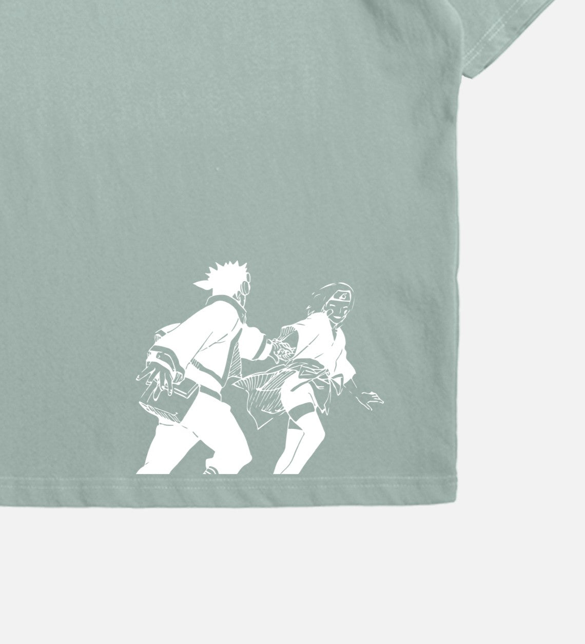 Camiseta Oversized Verde Obito&Rin